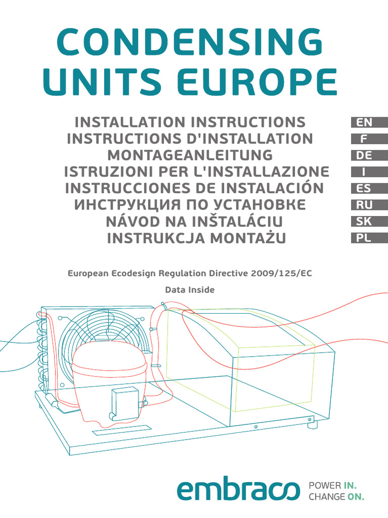 Condensing Unit Installation Guide | PDF | Electrical Connector | Power ...