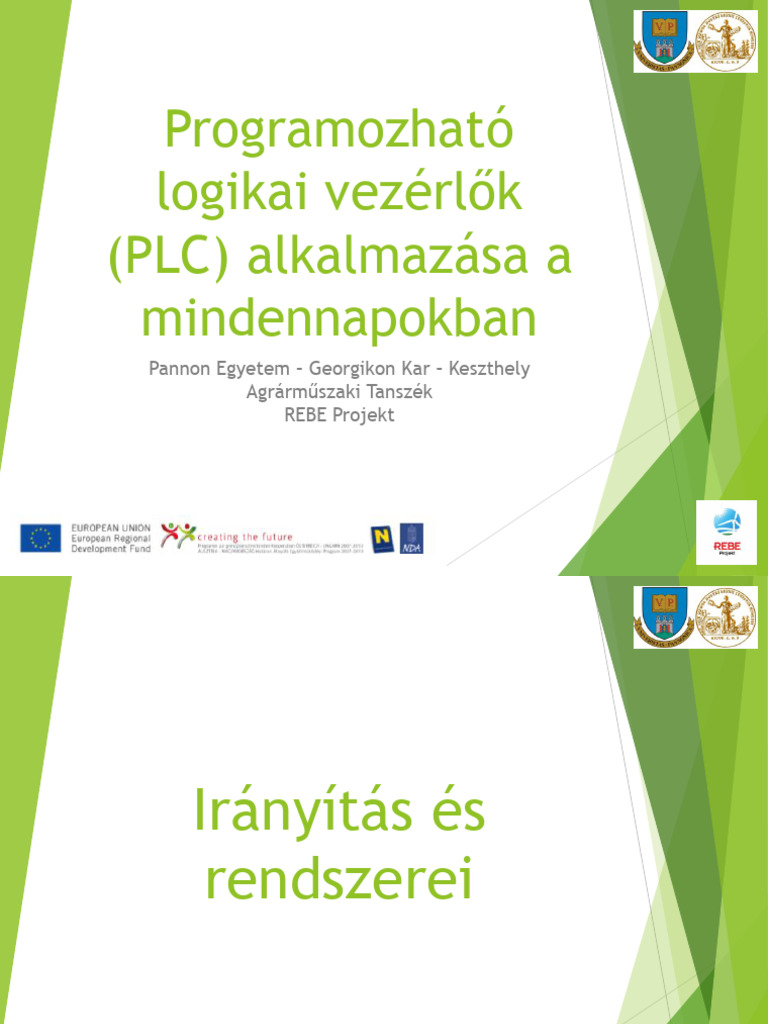 Programozható Logikai Vezérlők (PLC) | PDF