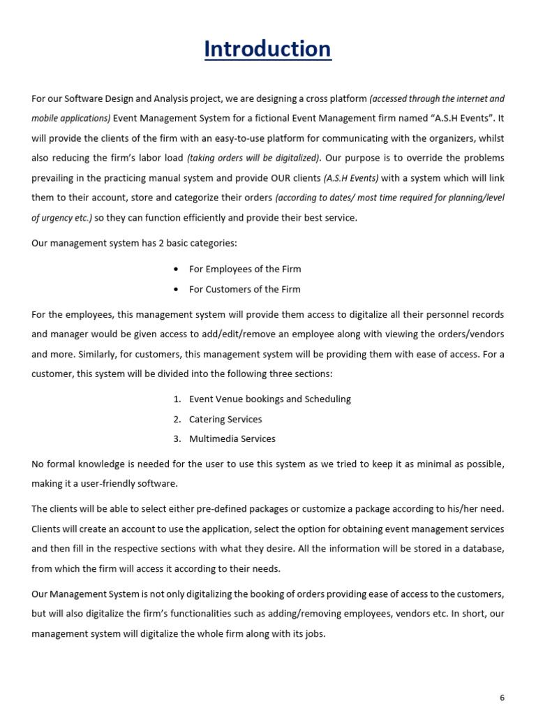 Event Management System Documentation-6 | PDF | System | Databases