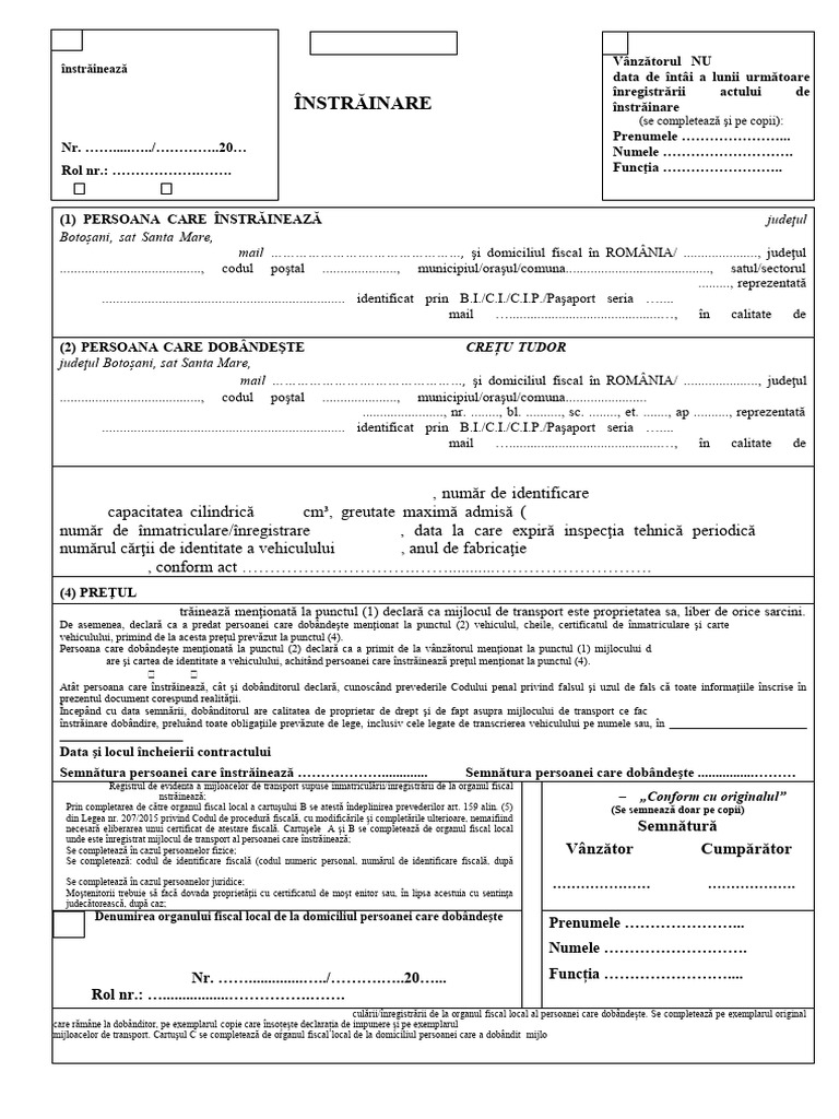 CONTRACT - DE - INSTRAINARE-DOBANDIRE - A - UNUI - MIJLOC - DE ...
