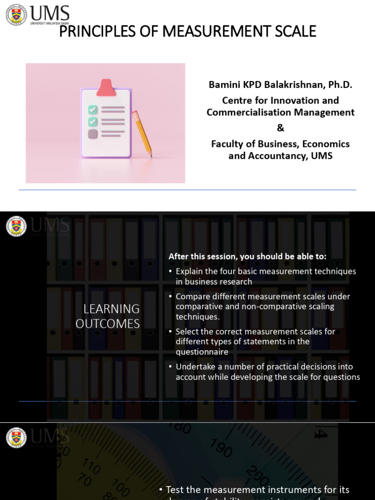 Measurement and Scaling Pasca | PDF | Validity (Statistics) | Level Of ...
