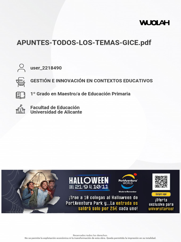 Apuntes gice | PDF | Educación primaria | Educación Secundaria
