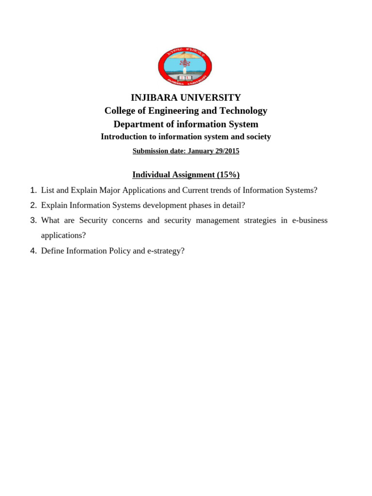 IS Assignment | PDF