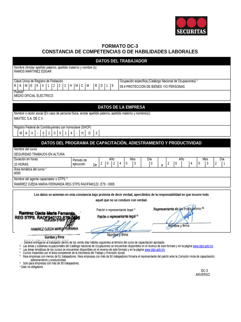 Formato DC Edgar | PDF