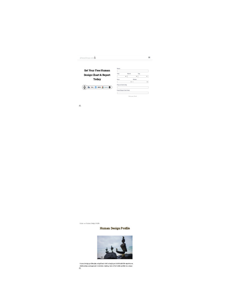 Human Design Profile - A Human Design | PDF | Knowledge | Wisdom