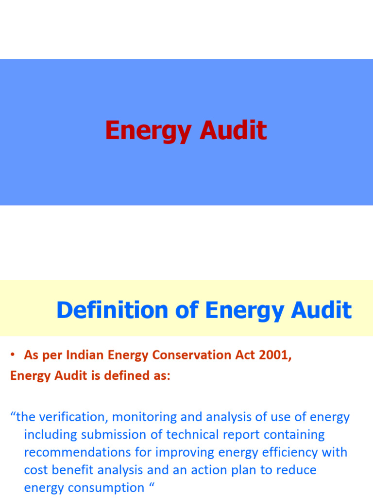 Comprehensive Energy Audit Guide | PDF