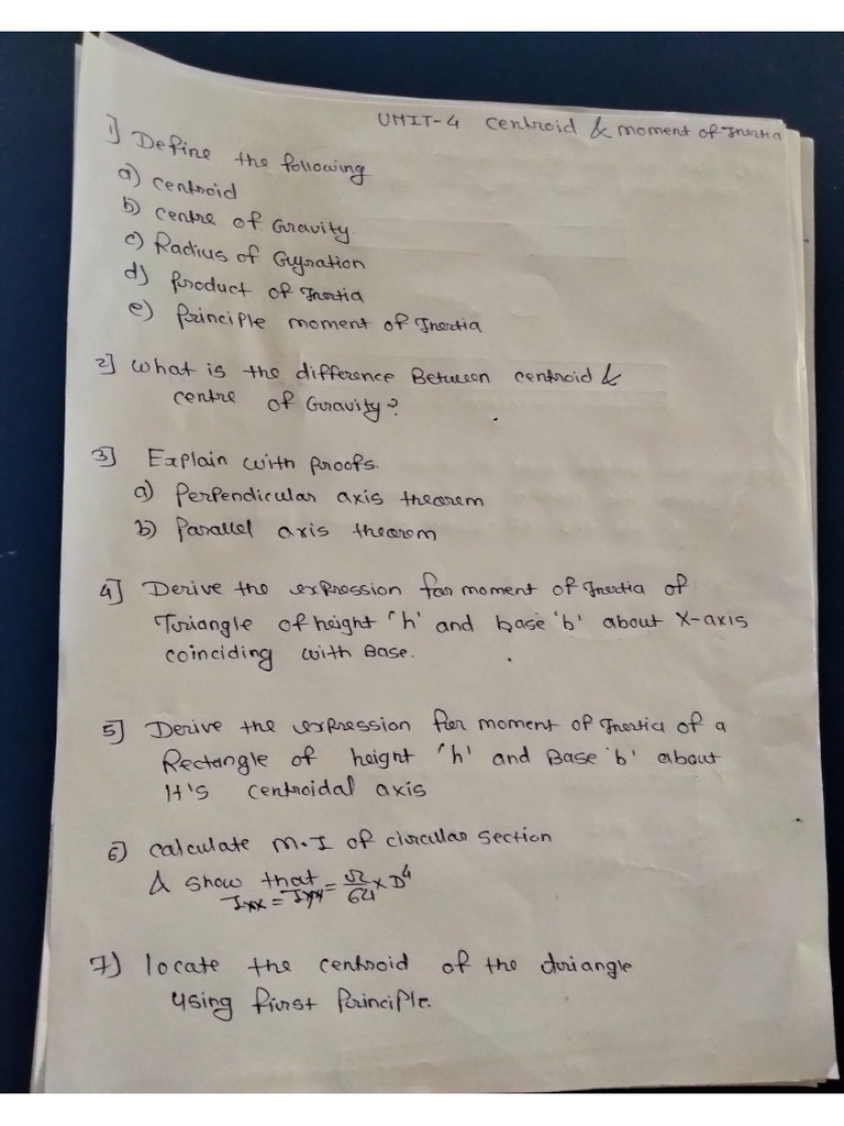 Imp Questions of Mechanics of Unit 4, 5, 6 | PDF