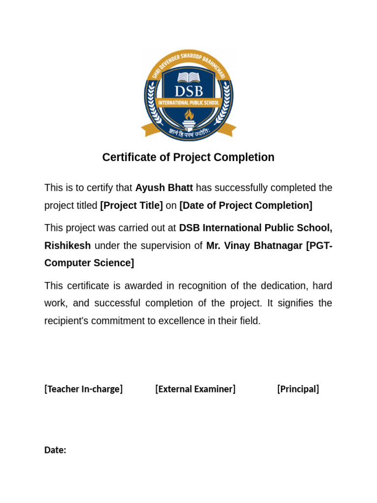 XII CERTIFICATES front pages | PDF