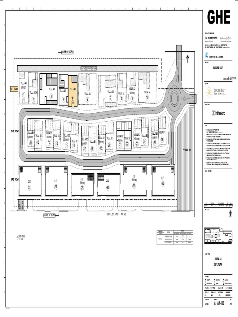 Villa B1 and B2 Site Plan Details | PDF