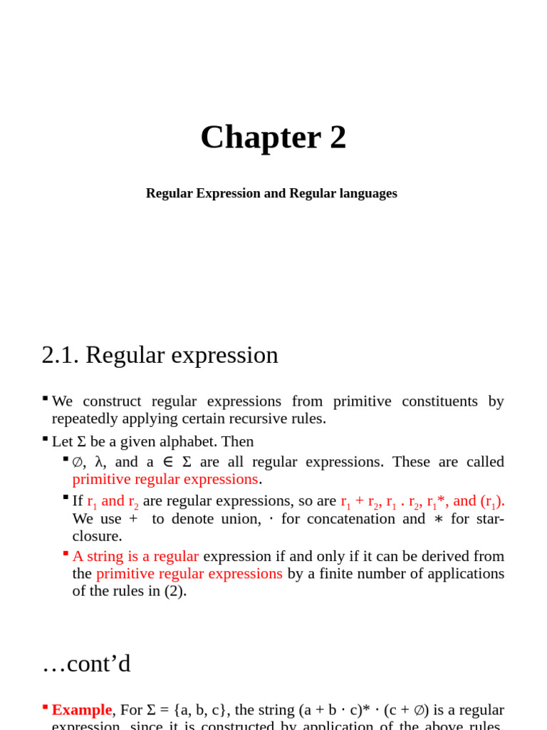 Auto Chapter2 -1 (1) | PDF | Regular Expression | Empty Set