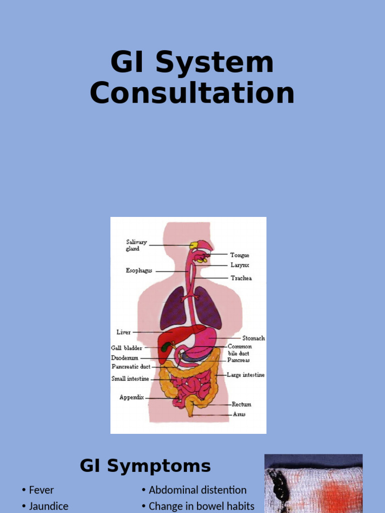 GI Symptoms and Consultation Guide | PDF | Nausea | Digestive Diseases