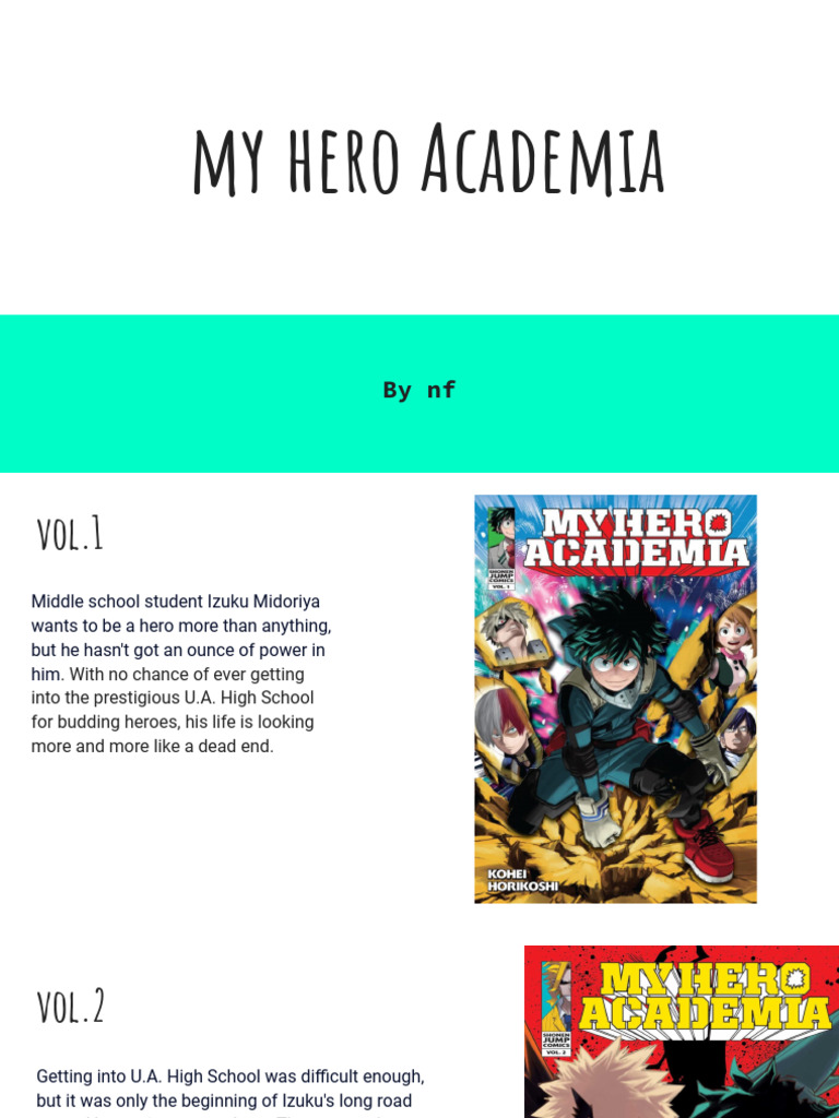My Hero Academia: Volumes 1-22 Overview | PDF