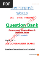 Overview of FR & SR Rules | PDF | Pension | Employment