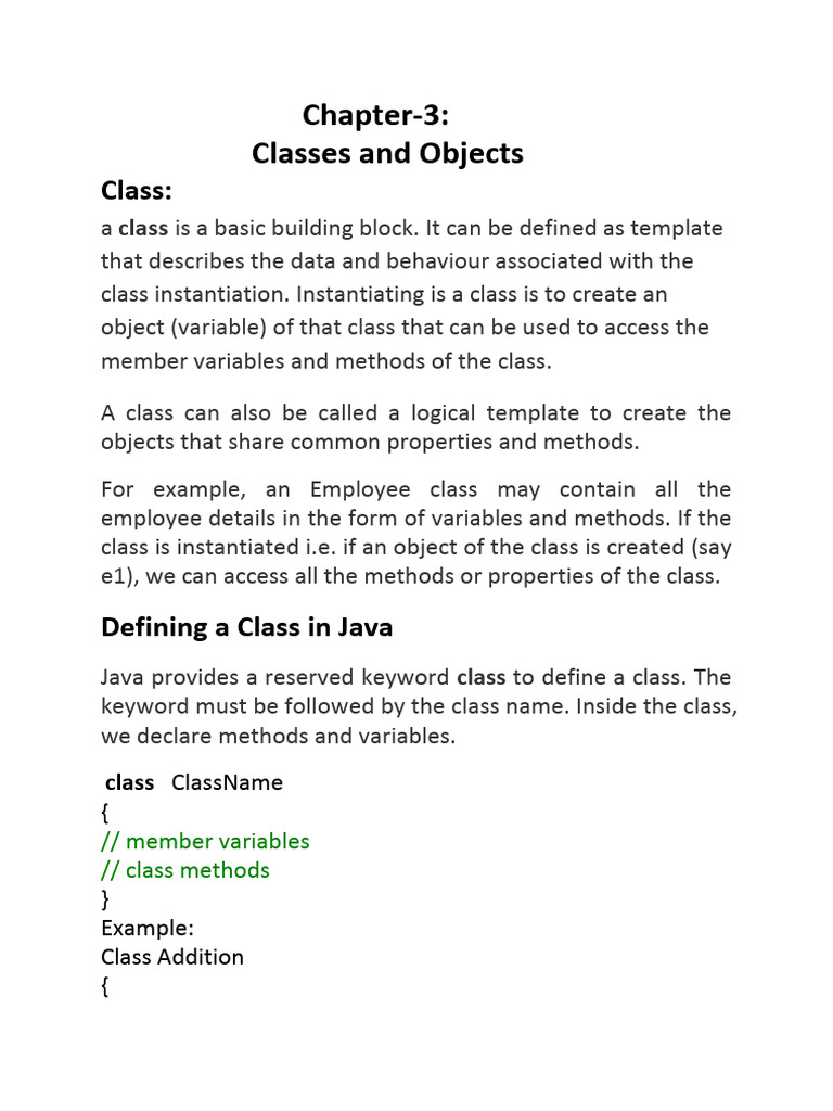 2BSC (DS) &MPCS Java Unit-2 Notes | PDF | Programming | Constructor ...