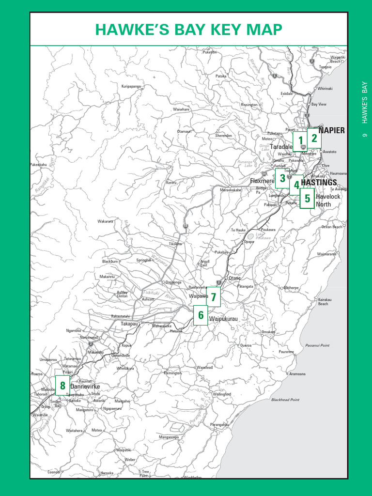 Hawke's Bay Vehicle Route Map | PDF