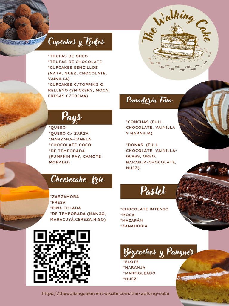 The Walking Cake Menu QR | PDF