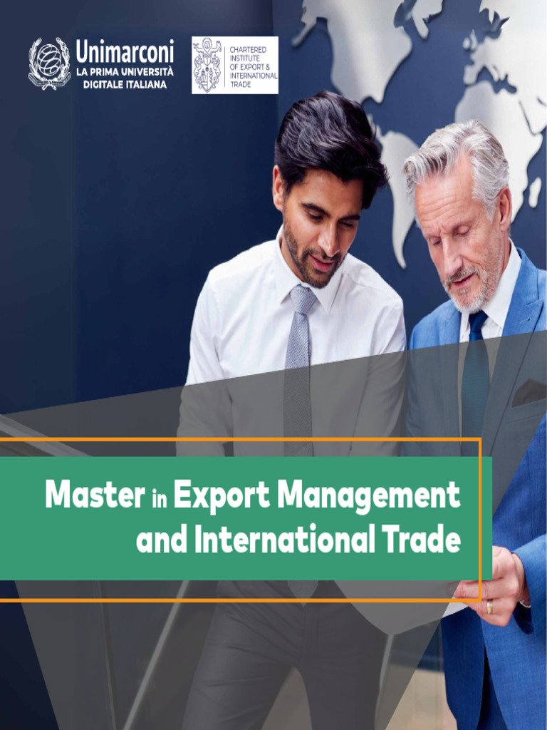 Master in Export Management Overview | PDF | Exports | Market (Economics)