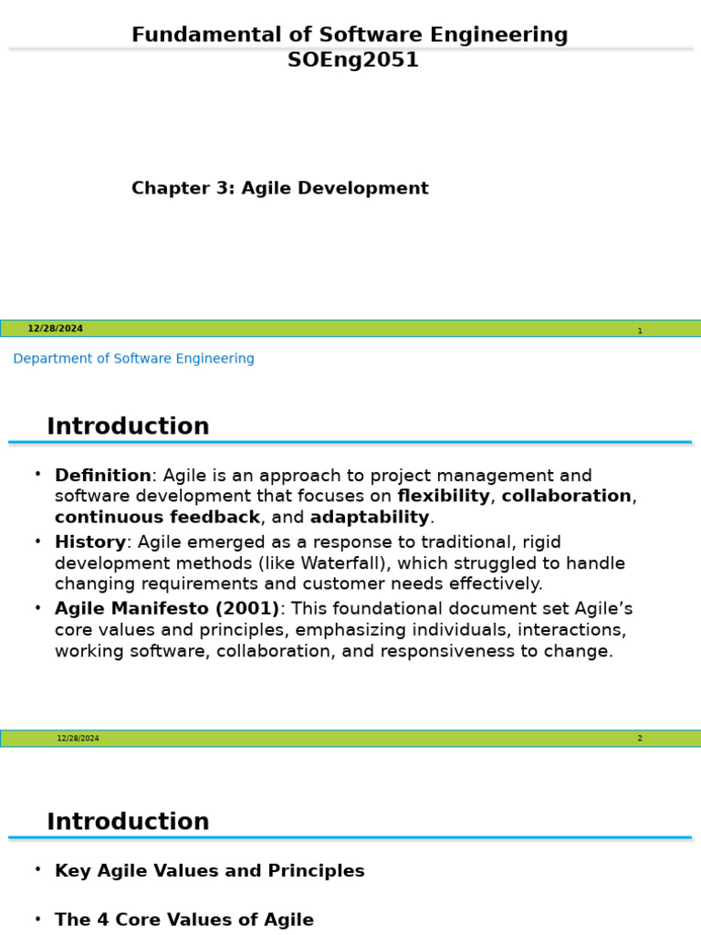 Agile Development Overview and Practices | PDF | Agile Software ...