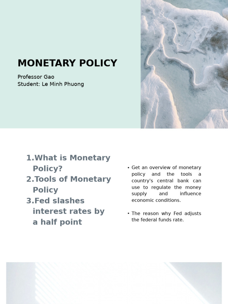Key Objectives of Monetary Policy | PDF | Monetary Policy | Open Market ...