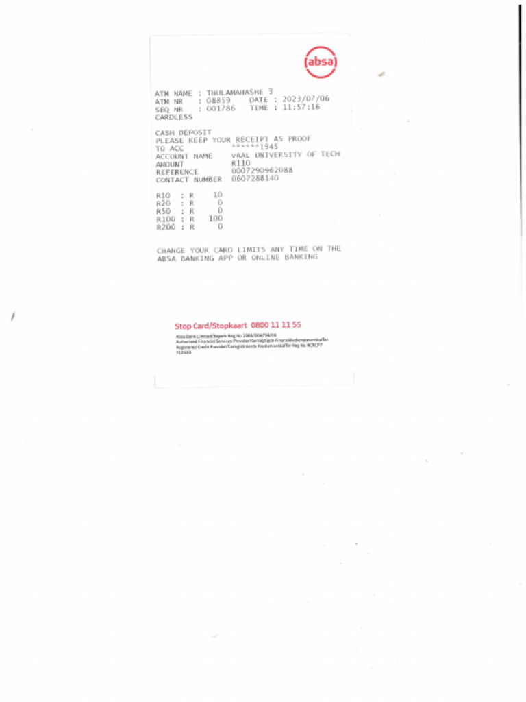 Vaal Slip | PDF