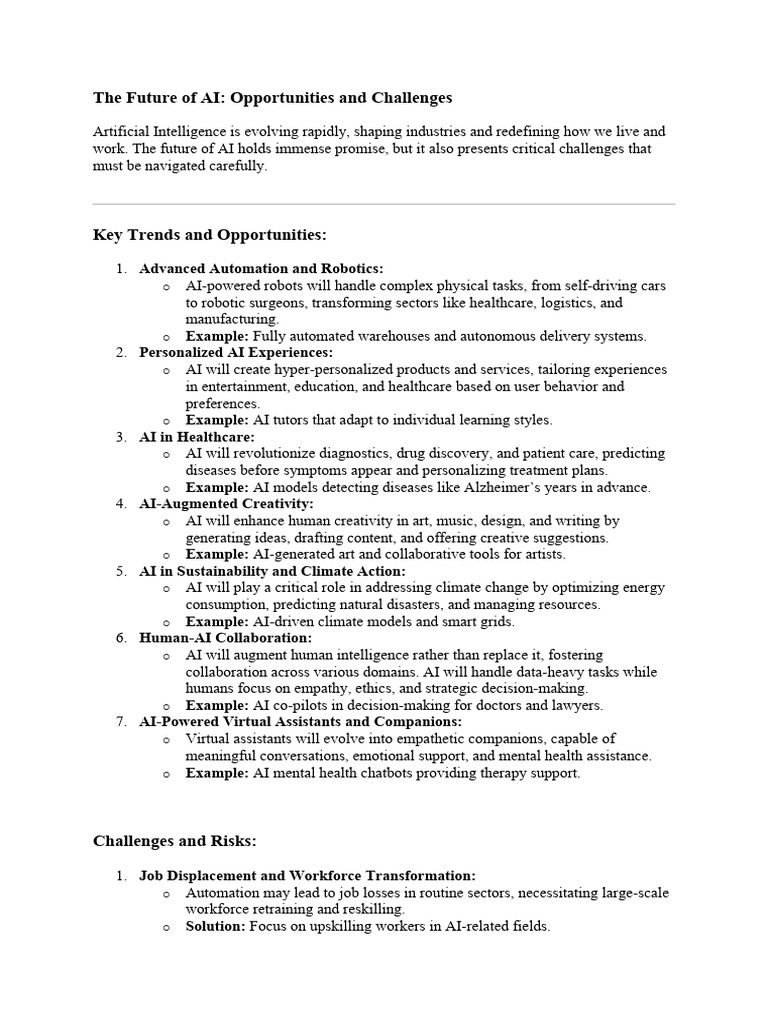 The Future Of Ai Pdf Artificial Intelligence Intelligence Ai