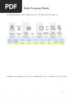 Radio Frequency Spectrum Chart | PDF