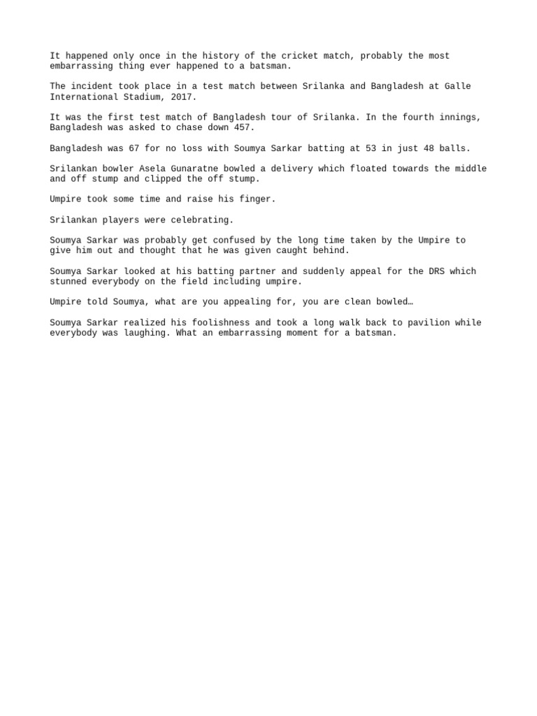 Soumya Sarkar S Embarrassing Drs Appeal Pdf