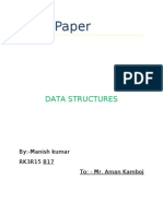 Term Paper: Data Structures