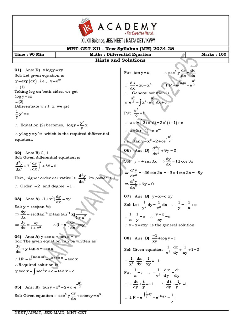 9 12 2024 Sol | PDF | Mathematical Objects | Calculus