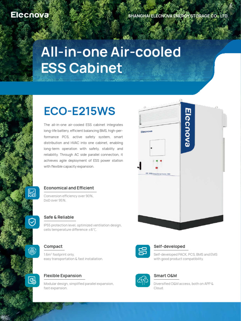 All-in-One Air-Cooled ESS Cabinet | PDF | Electromagnetism ...