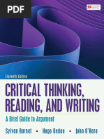 Critical Thinking, Reading, And Writing -- Sylvan Barnet, Hugo ...