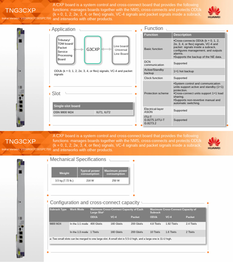 HUAWEI TNG3CXP | PDF | Digital Technology | Network Protocols