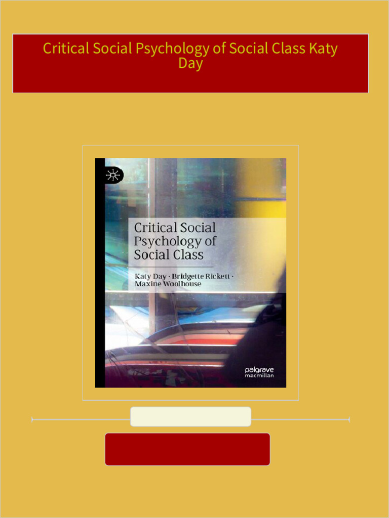 critical-social-psychology-of-social-class-katy-day-2024-scribd