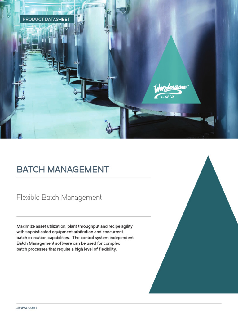 AVEVA Batch Management Overview | PDF | Server (Computing) | Databases