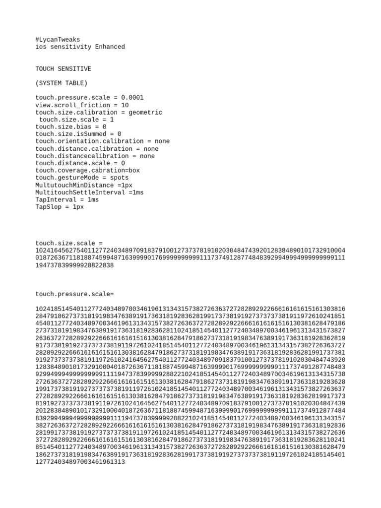 iOS Touch Sensitivity Settings Guide | PDF | Berkeley Software ...