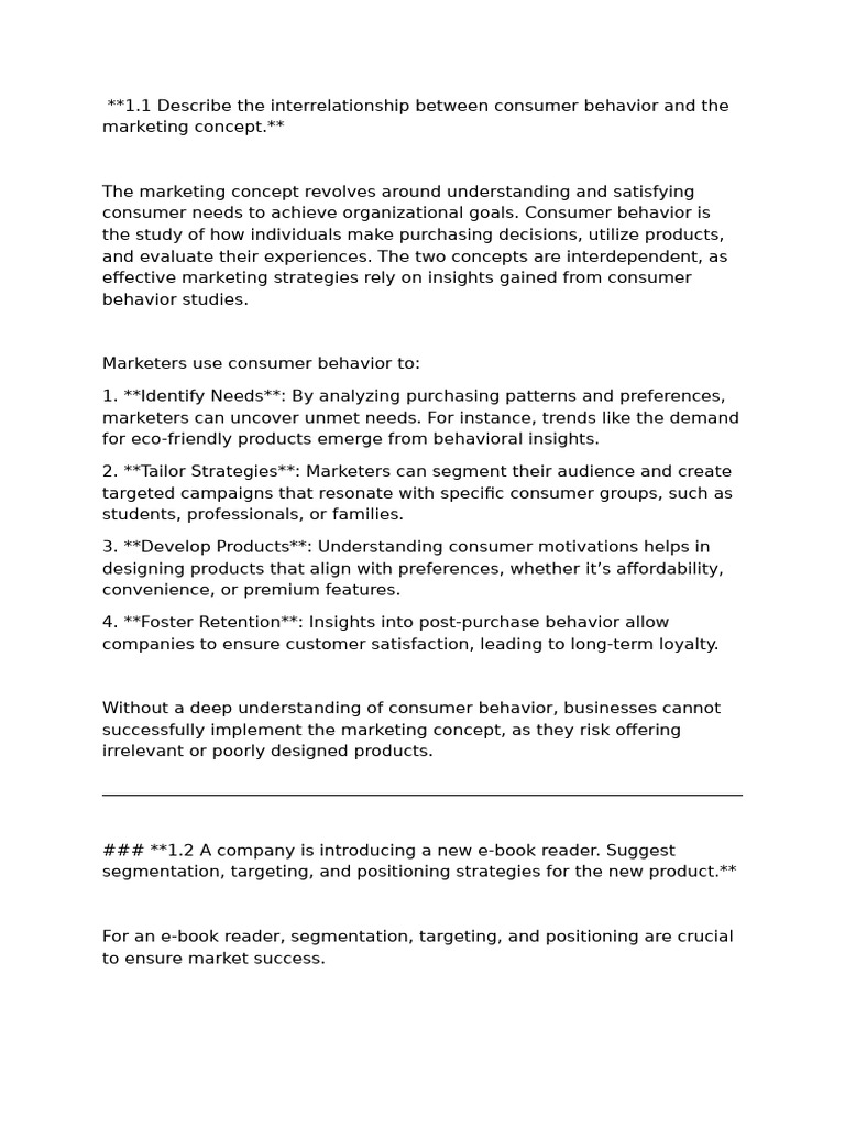 Consumer Behavior and Marketing Strategies | PDF | Marketing | Consumer ...