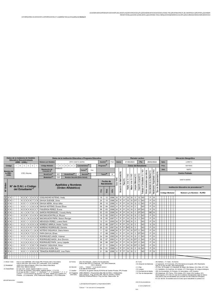 rptFormatoOficial 4° CRFA | PDF