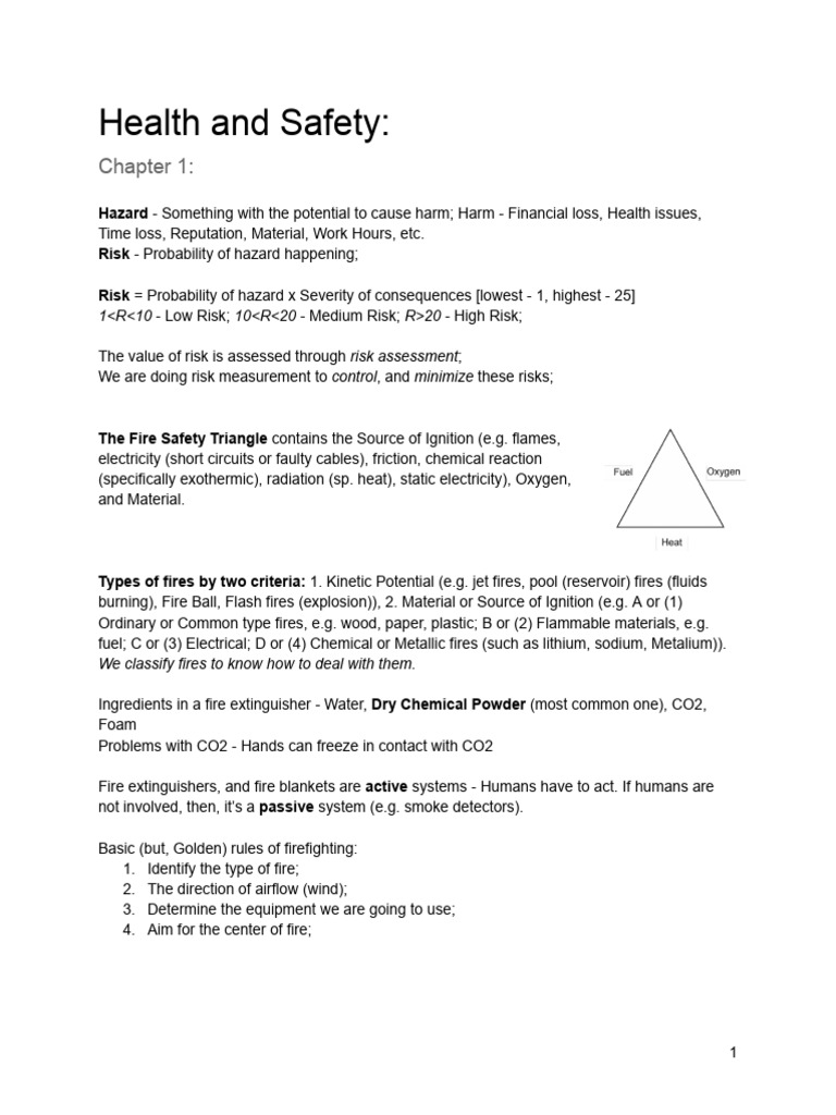 Health and Safety Risk Management Guide | PDF | Fires | Risk