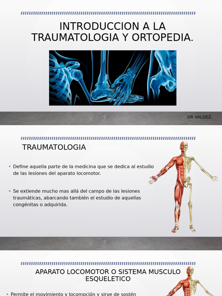 1 Introduccion A La Traumatologia Y Ortopedia PDF Hueso Sistema 