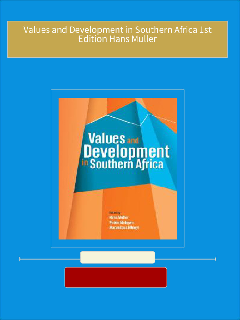 Instant download values and development in southern africa 1st edition