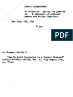Committee For Economic Development Defense Against Recession Policy For Greater Economic Stability. A Statement of National Policy by The Research and Policy Committee. New Lork, CED, 1954-53 PP