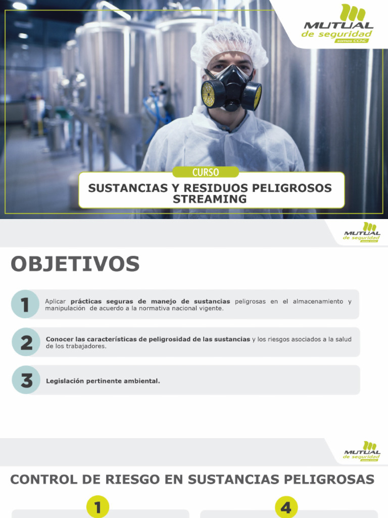 639 - Manejo de Sustancias y Residuos Peligrosos Streaming No Edtable | PDF