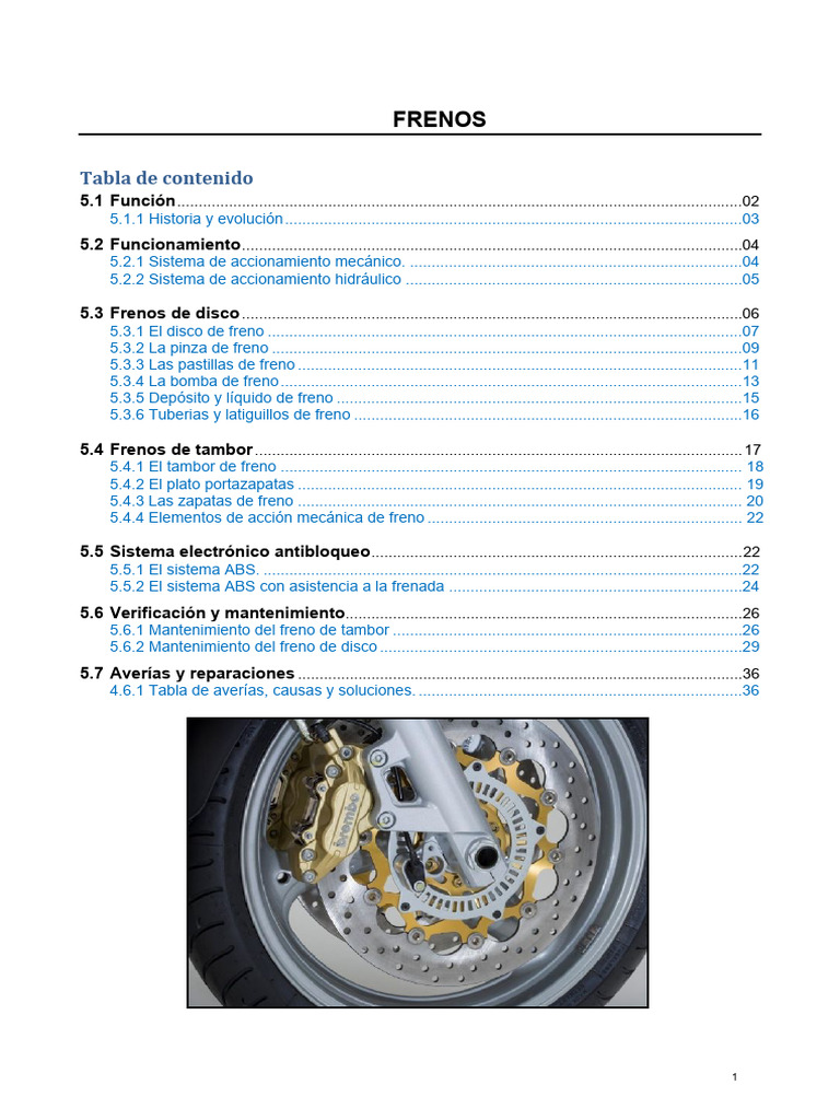 Ud 05 Frenos | PDF | Sistema de freno antibloqueo | Bomba