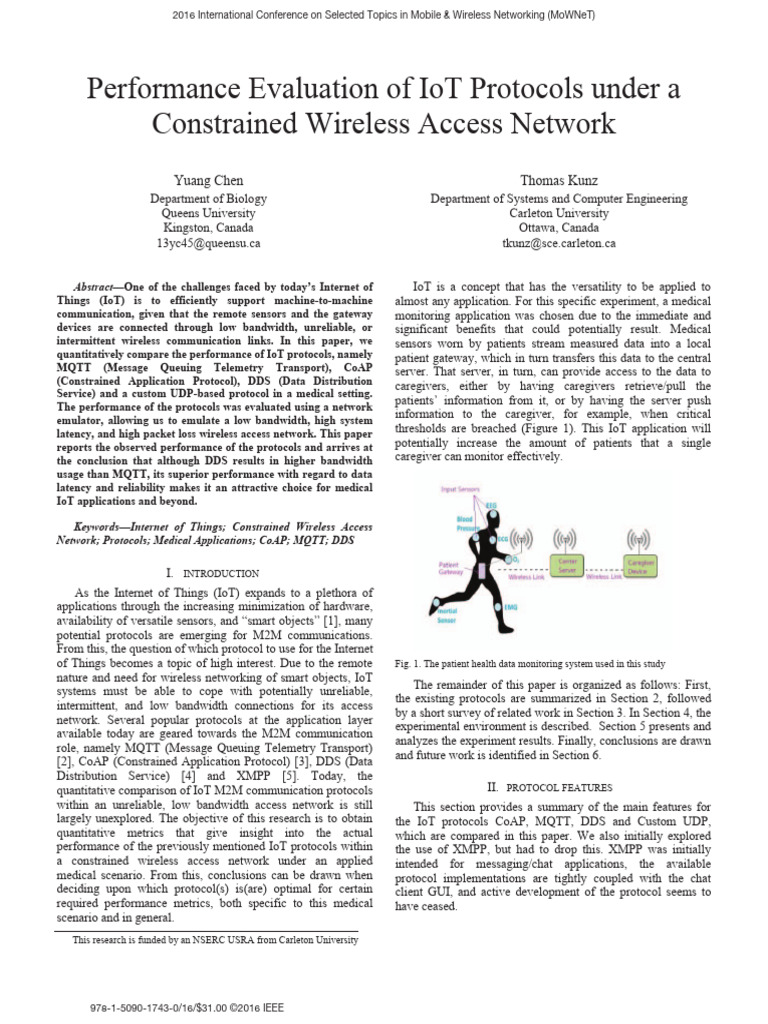 Iot Protocols 07496622 | PDF | Computer Network | Internet Of Things