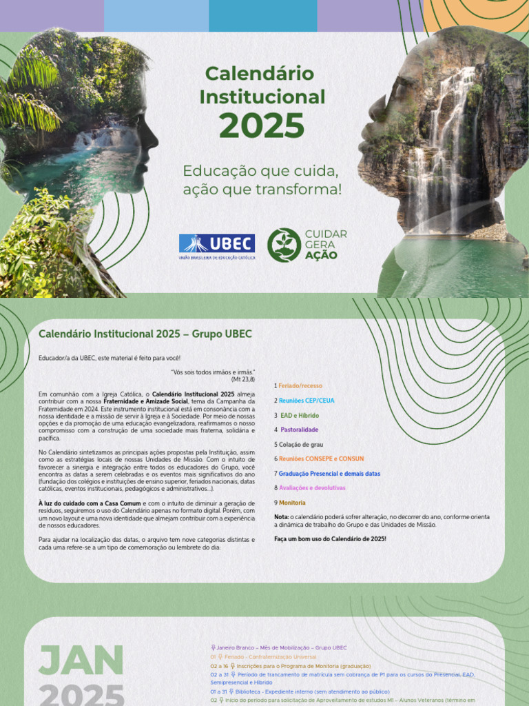 UCB CALENDÁRIO ACADÊMICO 2025 V2 (002) PDF Educação à distância