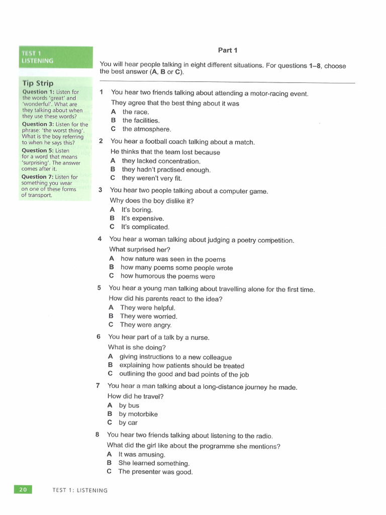Listening - Week 1 | PDF