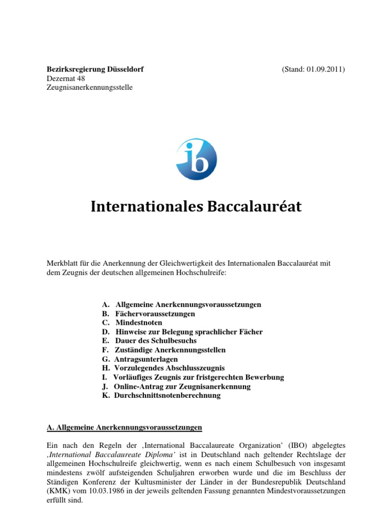 Merkblatt Ib