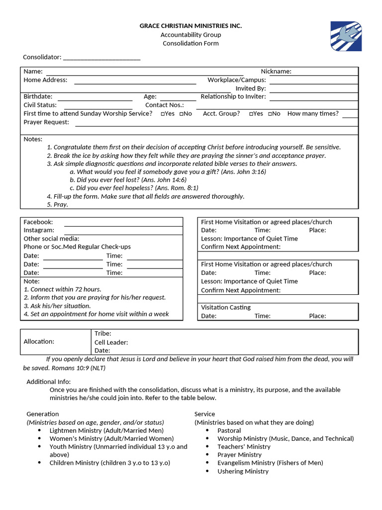 Consolidation Form | PDF | Prayer | Abrahamic Religions