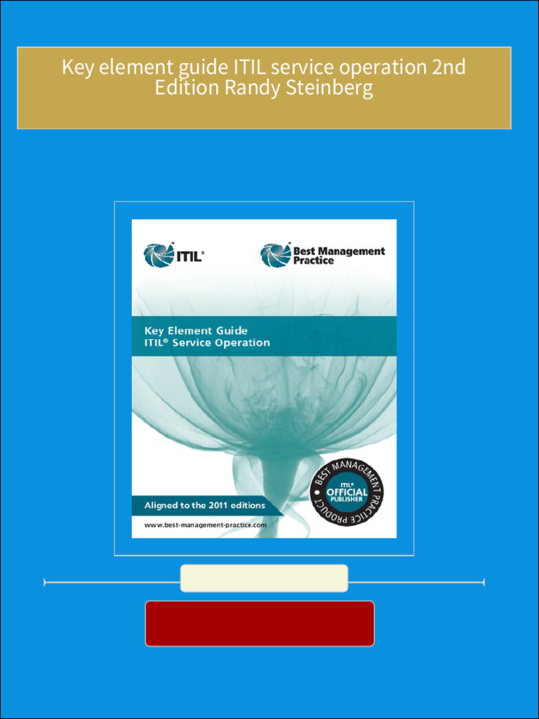 Where can buy Key element guide ITIL service operation 2nd Edition