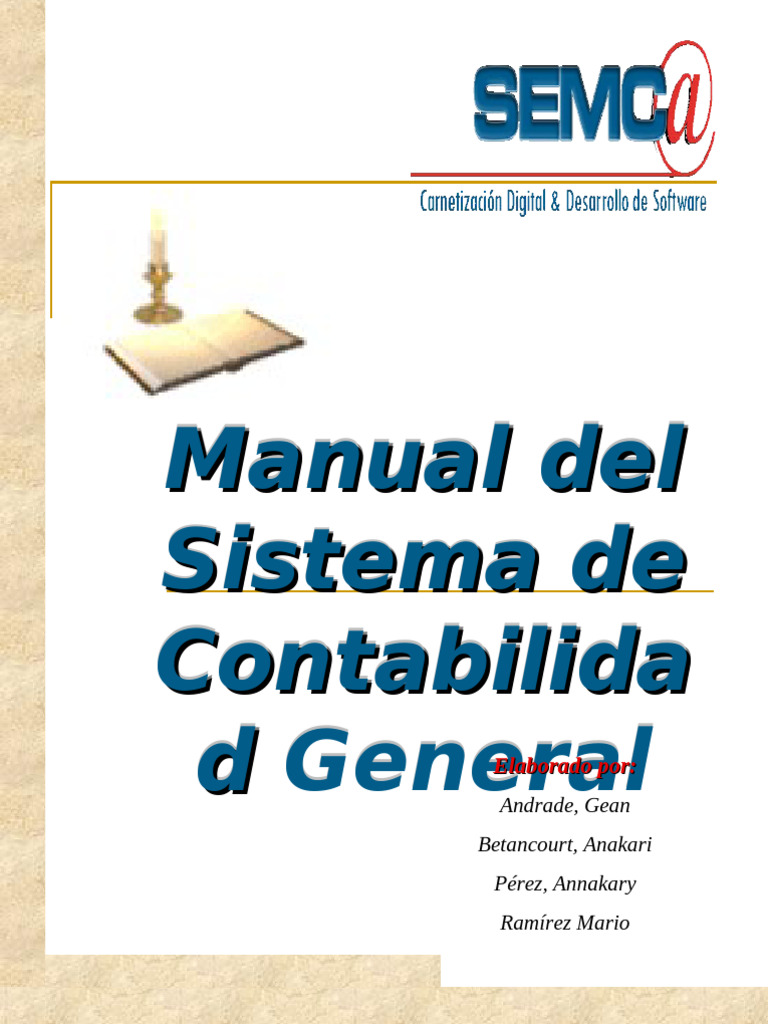 Manual de Contabilidad General | PDF | Contabilidad | Estado financiero